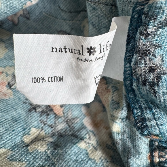 Natural Life Sz S Berkley Corduroy Teal Blue Square Neck Short Sleeve Maxi Dress - Picture 10 of 11